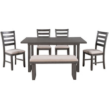 Load image into Gallery viewer, 6-Pieces Solid Wood Dining Room Set by Blak Hom