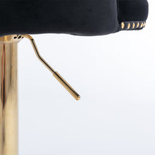 Load image into Gallery viewer, Set of 2 Modern Adjustable Velvet Swivel Bar Stools by Blak Hom