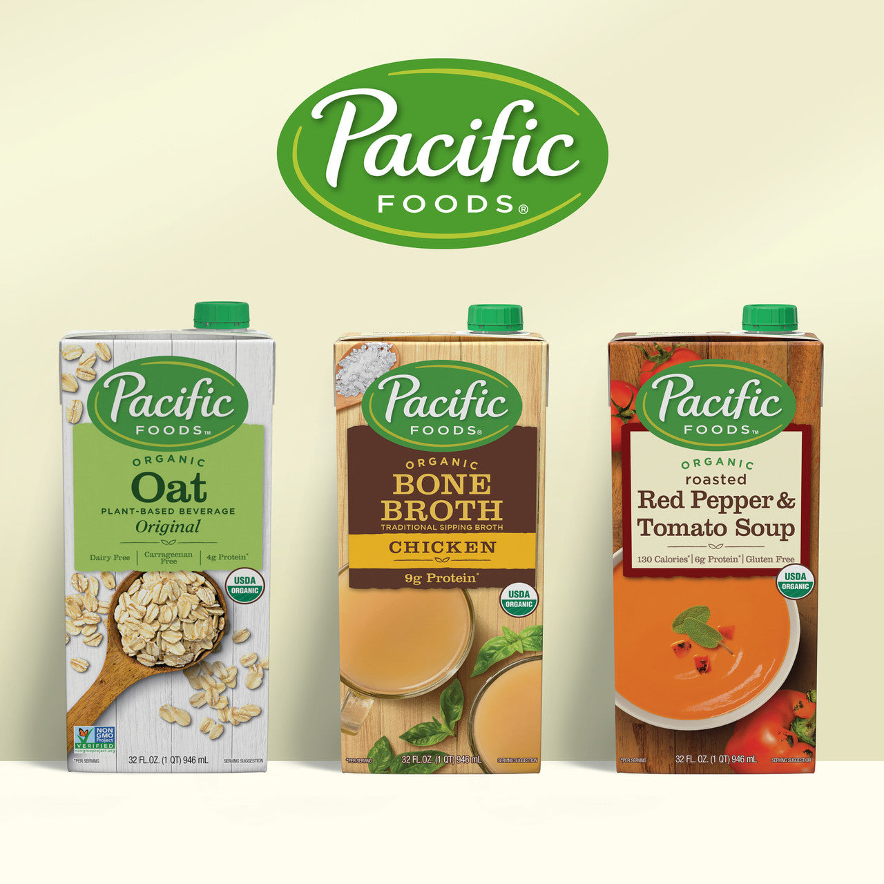 Pacific Natural Chicken Broth (12x32 Oz)-8