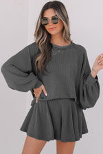 Scarlett Corded Lantern Sleeve Top