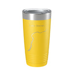 Lake Entiat Map Tumbler Travel Mug Insulated Laser Engraved Coffee Cup Washington 20 oz