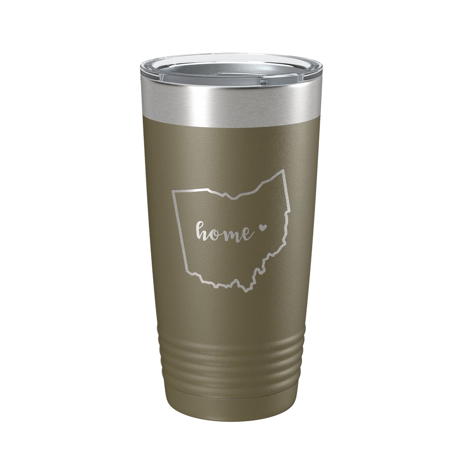 Ohio Tumbler Home State Travel Mug Insulated Laser Engraved Map Coffee Cup 20 oz