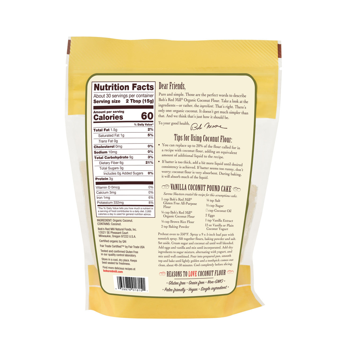 OG2 BOBS FLOUR COCONUT ( 4 X 16 OZ   )-1