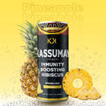 PINEAPPLE - 12-Pack Immunity Boosting Natural Healthy Plant-Based Hibiscus Beverages