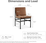 Black Dining Chairs With Removable Cushion Covers French-1