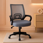 2 Pack Ergonomic Mesh Office Chairs With 360 Degree Rolling Casters Dark Gray For Home Office-0