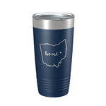 Ohio Tumbler Home State Travel Mug Insulated Laser Engraved Map Coffee Cup 20 oz