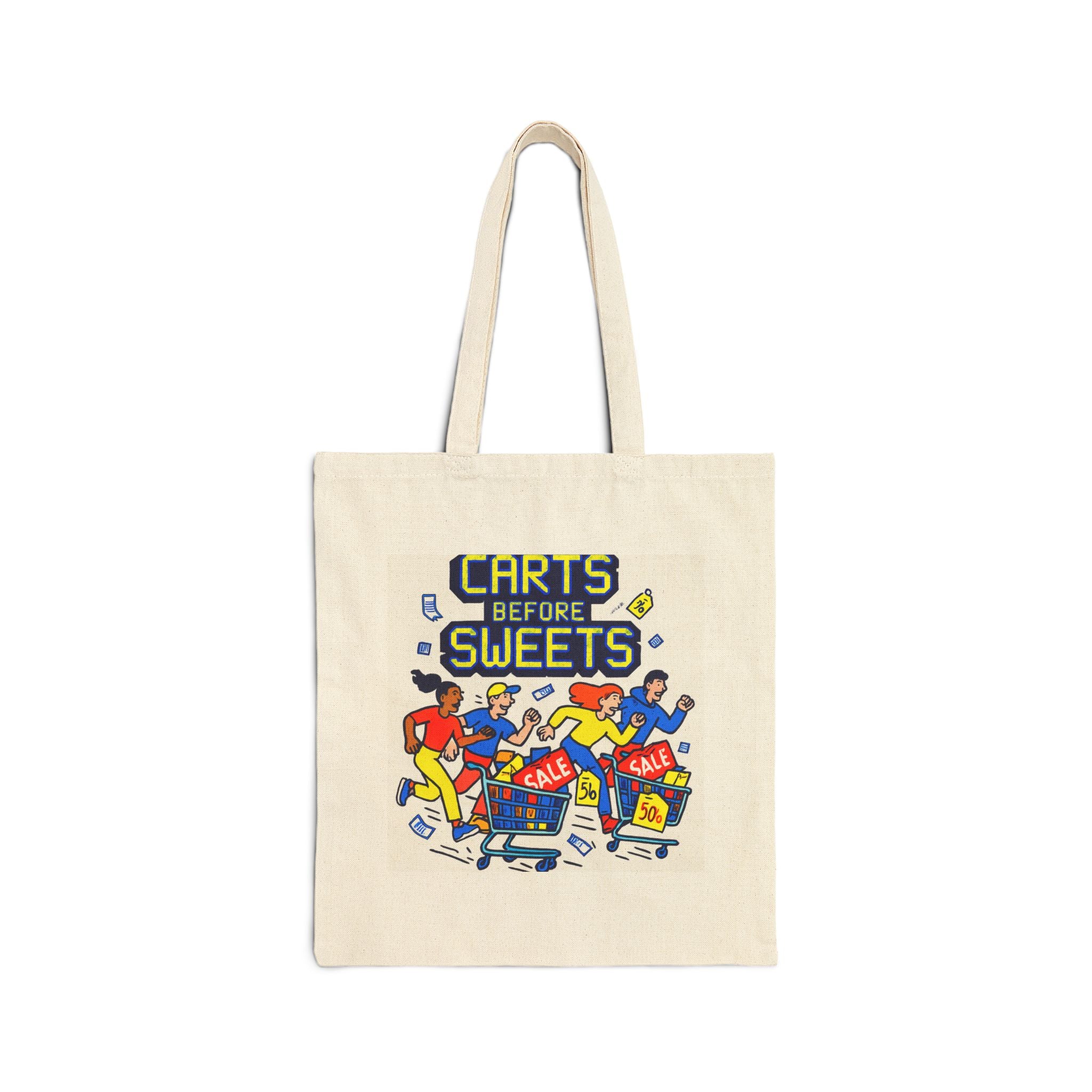 Tote Bag — “Carts Before Sweets” Grocery Shopper Tote