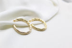 Medium Thick Hammered Hoops, Small, Medium or Large (K10-12)-5