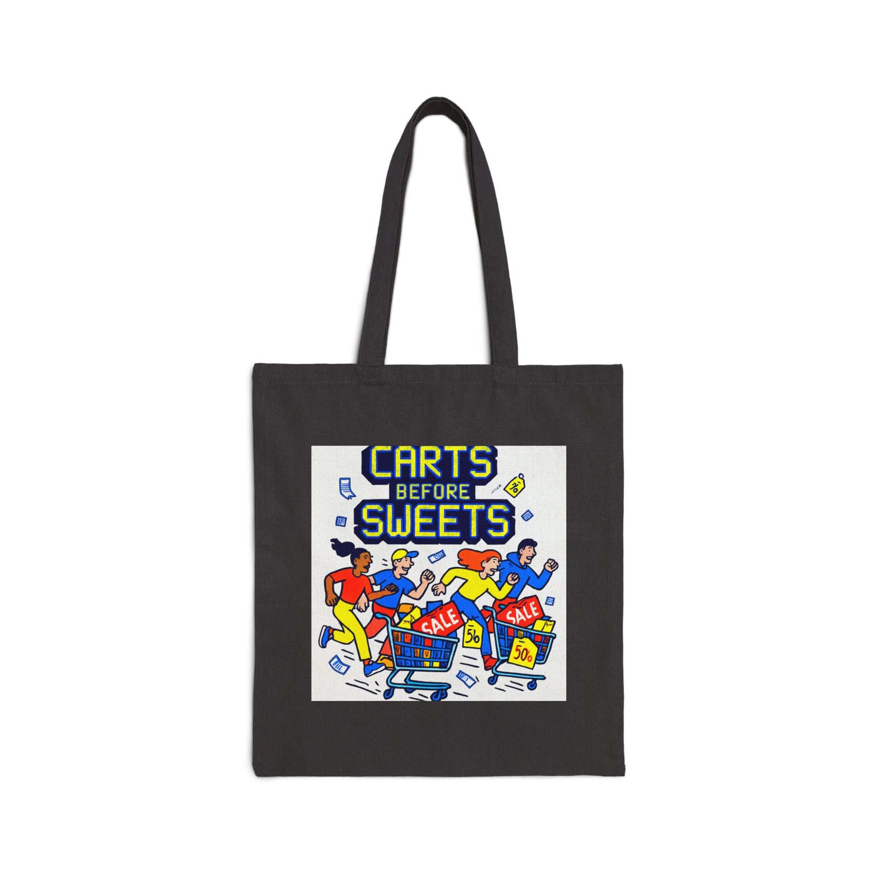 Tote Bag — “Carts Before Sweets” Grocery Shopper Tote
