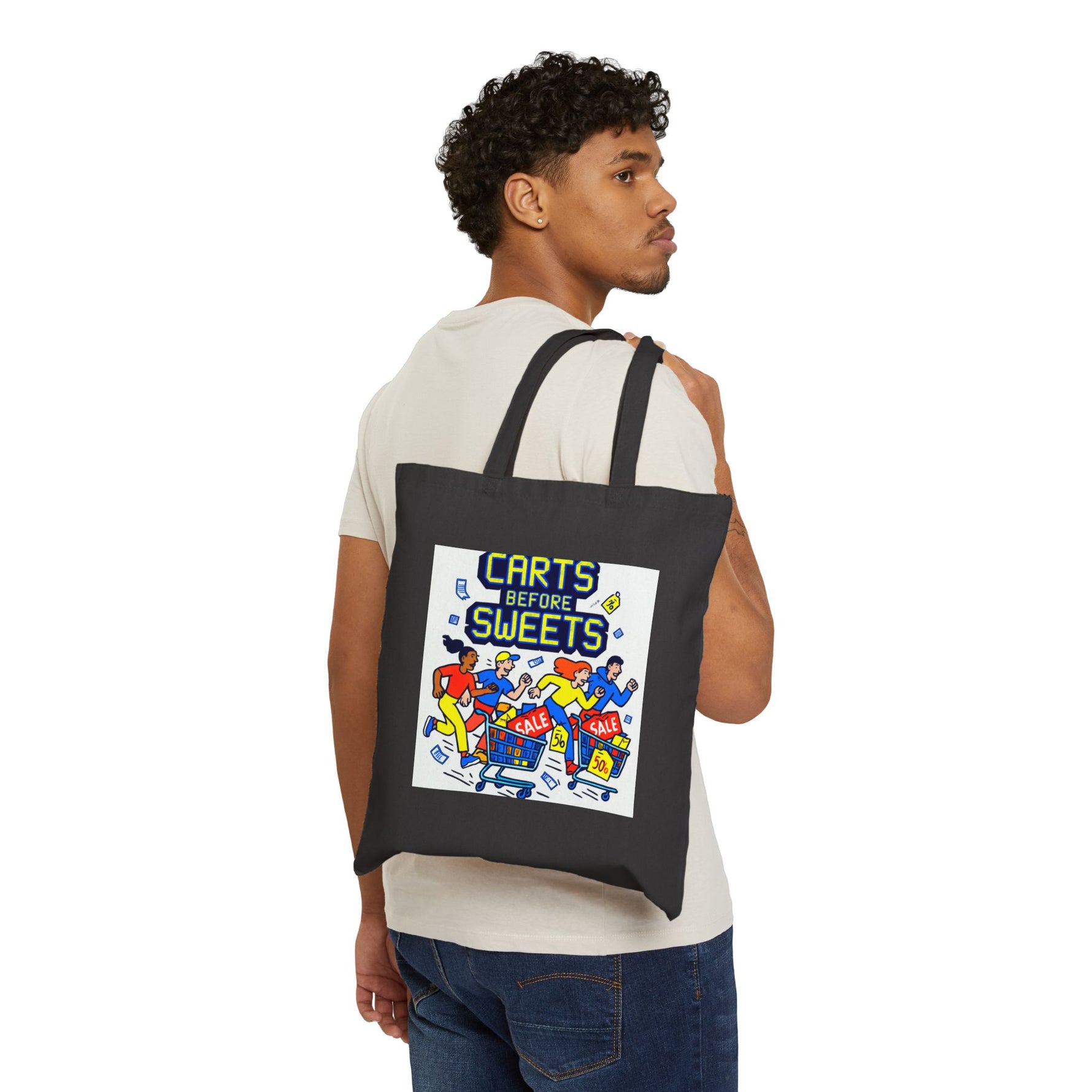 Tote Bag — “Carts Before Sweets” Grocery Shopper Tote