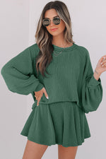 Scarlett Corded Lantern Sleeve Top