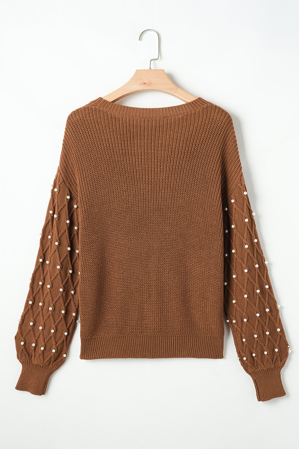 Evelyn Beaded Drop Shoulder Sweater-3