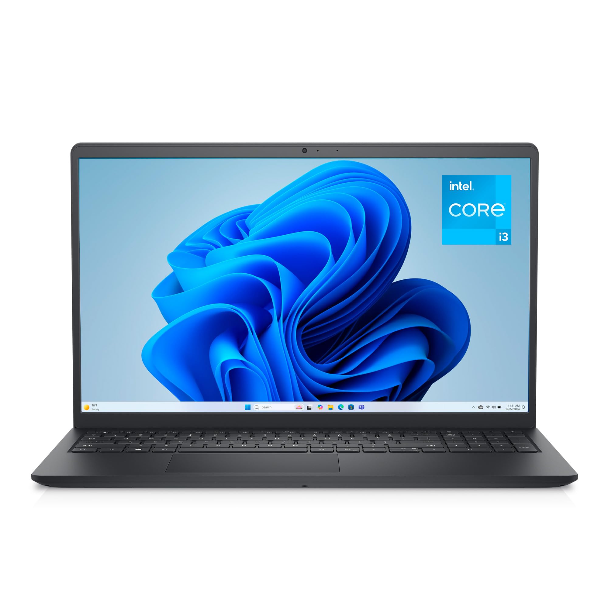 Dell 15 Laptop DC15250-15.6-inch FHD 120Hz Display, Intel Core 3 Processor 100U Processor, 8GB DDR4 RAM, 512GB SSD, Intel UHD Graphics, Windows 11 Home, Onsite Service - Carbon Black