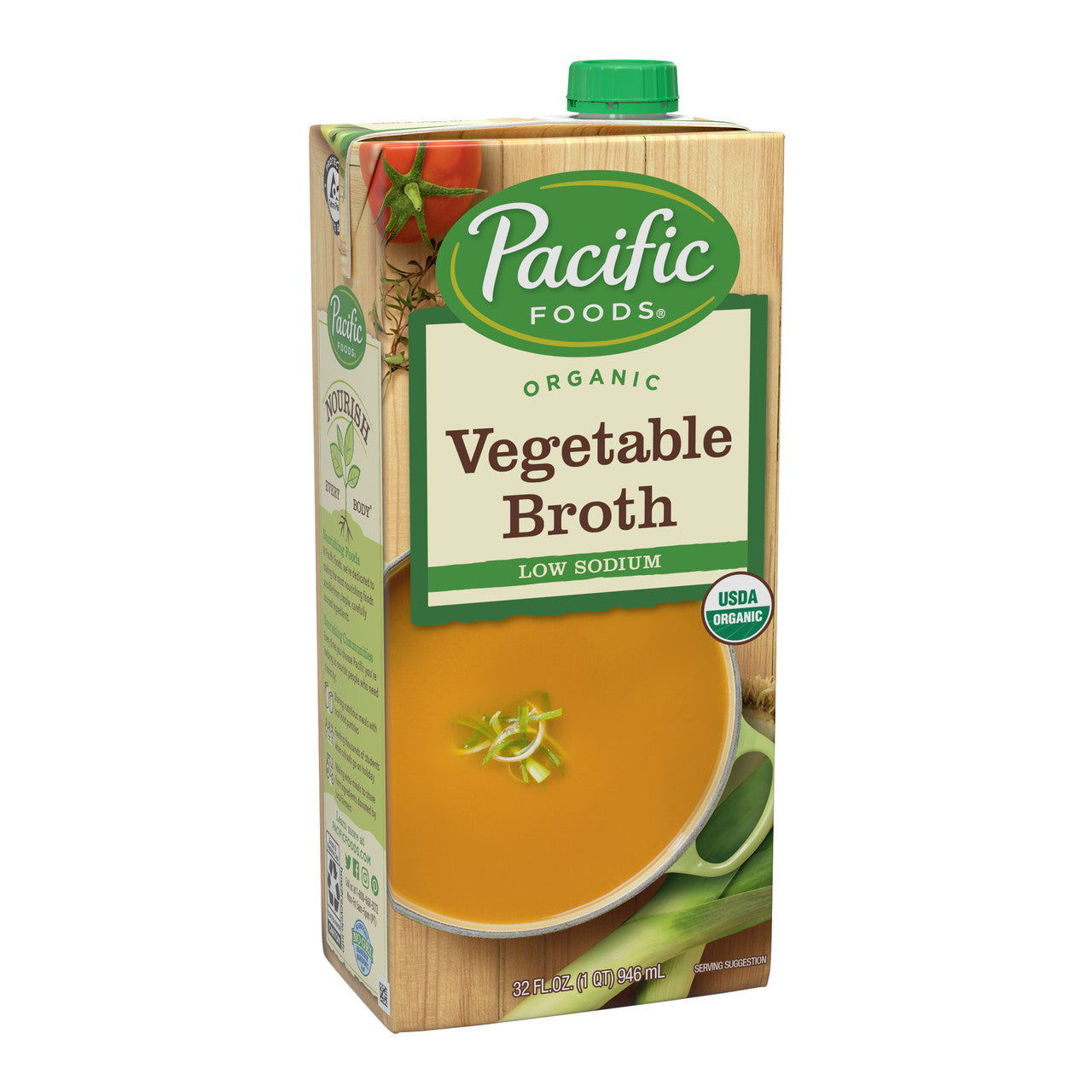 Pacific Natural vegetable Broth Low Sodium (12x32 Oz)-0