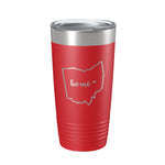 Ohio Tumbler Home State Travel Mug Insulated Laser Engraved Map Coffee Cup 20 oz
