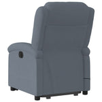 vidaXL Electric Stand up Massage Recliner Chair Dark Gray Velvet