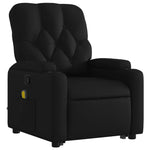 vidaXL Stand up Massage Recliner Chair Black Faux Leather