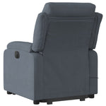 vidaXL Electric Stand up Massage Recliner Chair Dark Gray Velvet