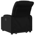 vidaXL Stand up Massage Recliner Chair Black Faux Leather
