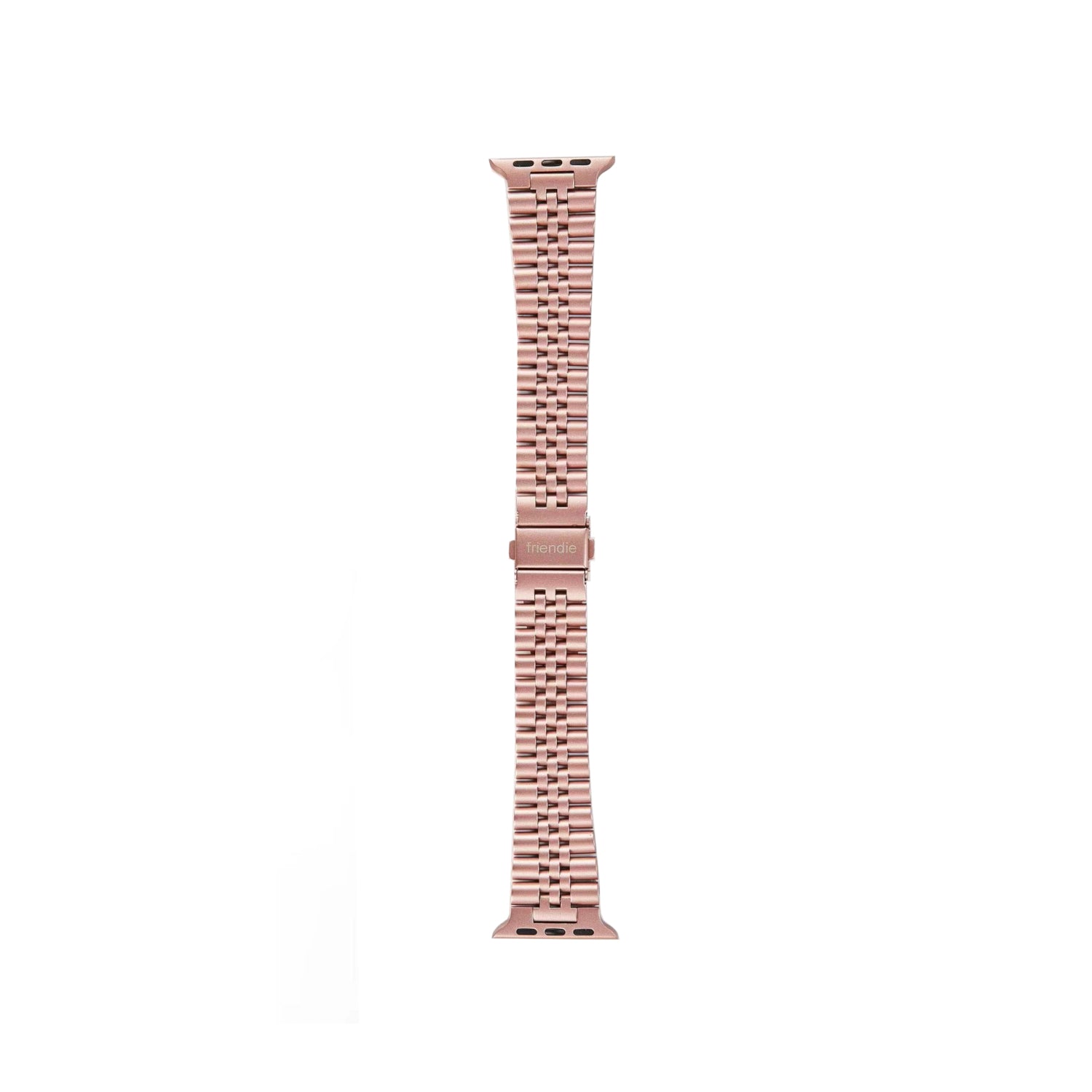 Stainless Steel Link Bracelet Band - The Perth in Rose Gold Large - Compatible with Apple Watch Size 42mm to 45mm