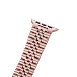 Stainless Steel Link Bracelet Band - The Perth in Rose Gold Large - Compatible with Apple Watch Size 42mm to 45mm