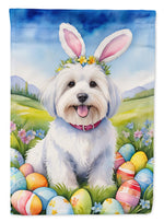 Coton de Tulear Easter Egg Hunt House Flag