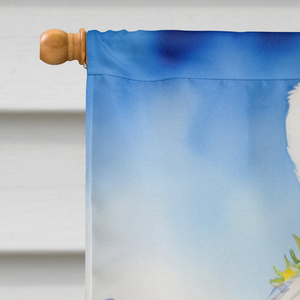 Coton de Tulear Easter Egg Hunt House Flag