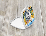 Alaskan Klee Kai in Sunflowers Compact Mirror