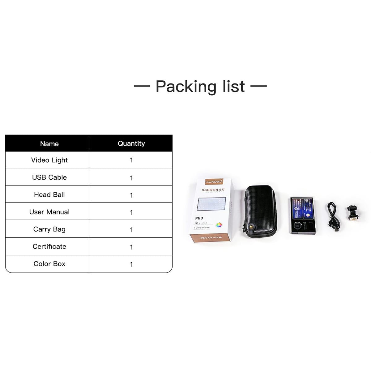 NNEIDS 800Lm Super Slim Led Video Light For On-Camera And Selfie Photography