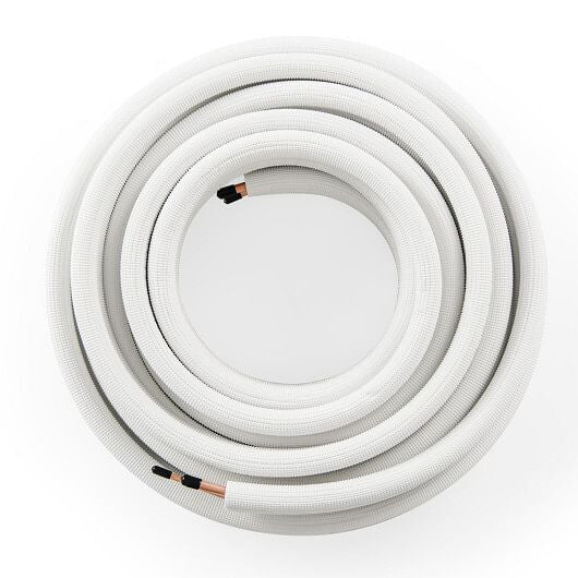 50 Feet Mini Split Line Set with 1/4 Inch and 3/8 Inch O.D. Copper Pipes Tubing