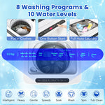 Full-Automatic Washing Machine Washer and Spin Combo-Grey