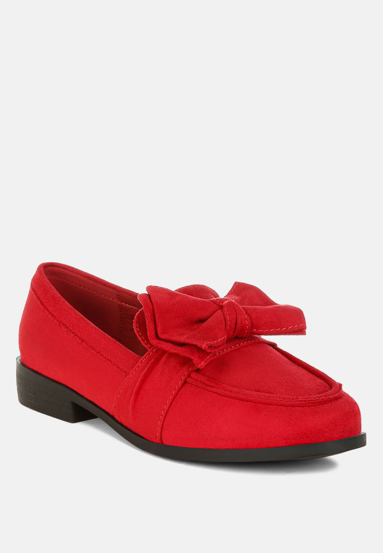 Havisham Bow Accent Heeled Loafers