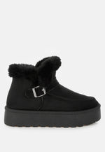 Linka Pin Buckle Detail Snow Boots