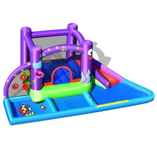 Inflatable Water Slide Castle without Blower-4