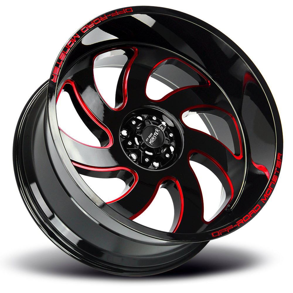 M07 Gloss Black Candy Red Milled