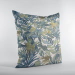 Plutus Green Yellow Nature’s Embrace Floral Luxury Throw Pillow
