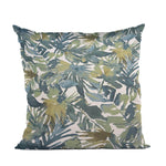 Plutus Green Yellow Nature’s Embrace Floral Luxury Throw Pillow