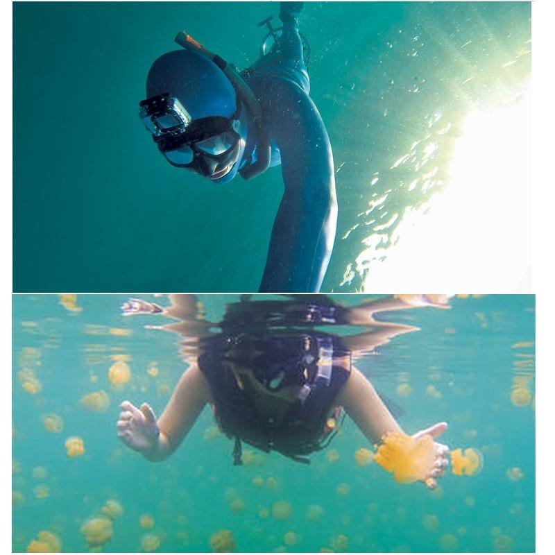 NNEIDS Underwater Camera Mask For Action Cameras - Compatible With Gopro Insta360 Dji And More