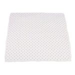 Powder Pink Bunnies and Periwinkle Diamond Polka Dot Bamboo Newcastle Blanket