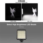 NNEIDS Mini Led Camera Light For Live Streaming And Photography