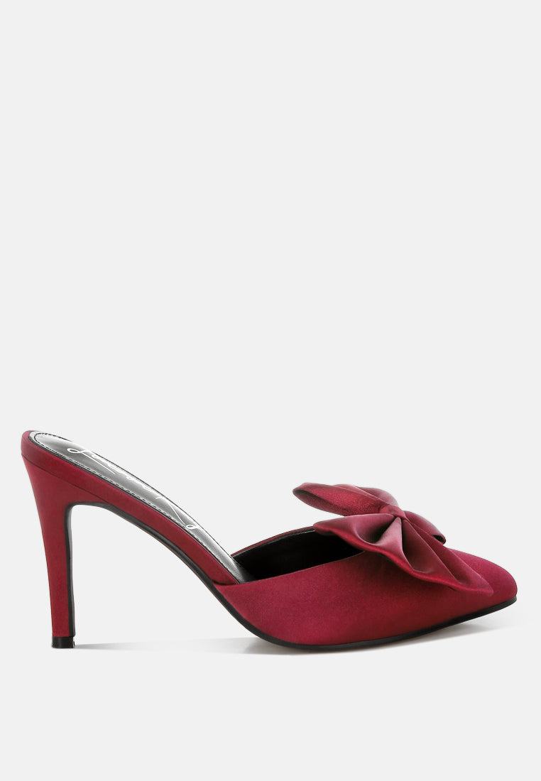 Sidonie Bow Detail Stiletto Mules