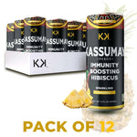 PINEAPPLE - 12-Pack Immunity Boosting Natural Healthy Plant-Based Hibiscus Beverages