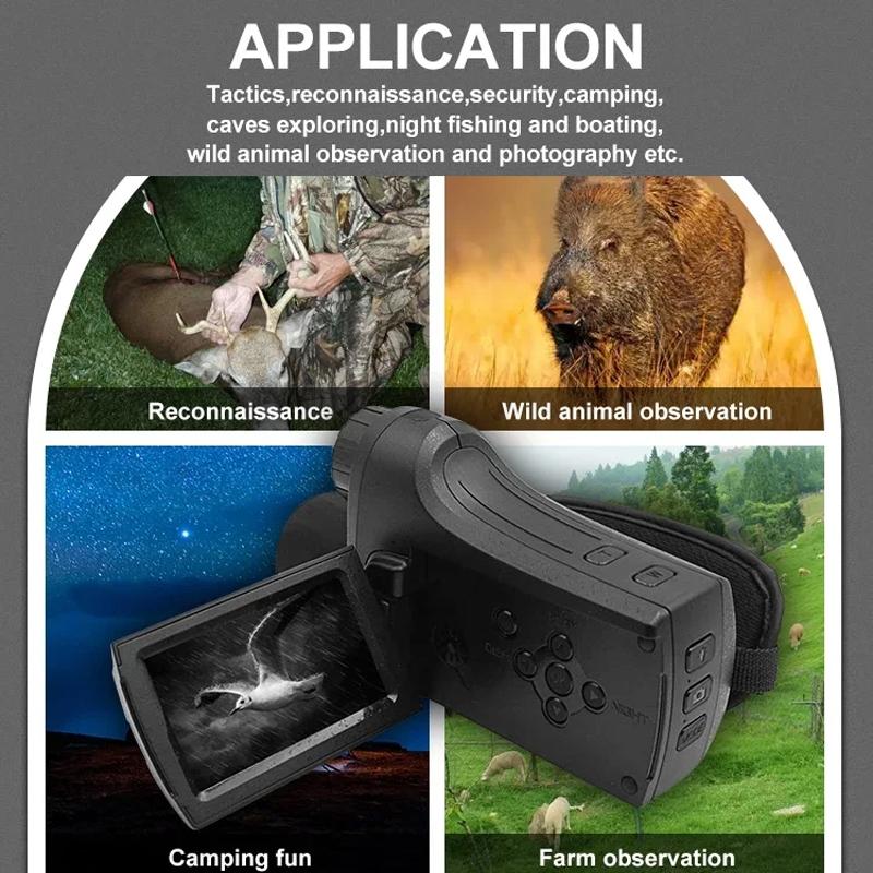NNEIDS Digital Hunting Safety Camera With Handle And Hd Monitoring