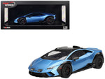 Lamborghini Huracan Sterrato Blu Aegir Blue Metallic with Matt Black Top 1/18 Model Car by Top Speed