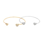 Heart Wrist Cuff Bangle (B53)-0