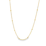 Box Chain With Gold Ball (F113)-0