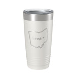 Ohio Tumbler Home State Travel Mug Insulated Laser Engraved Map Coffee Cup 20 oz