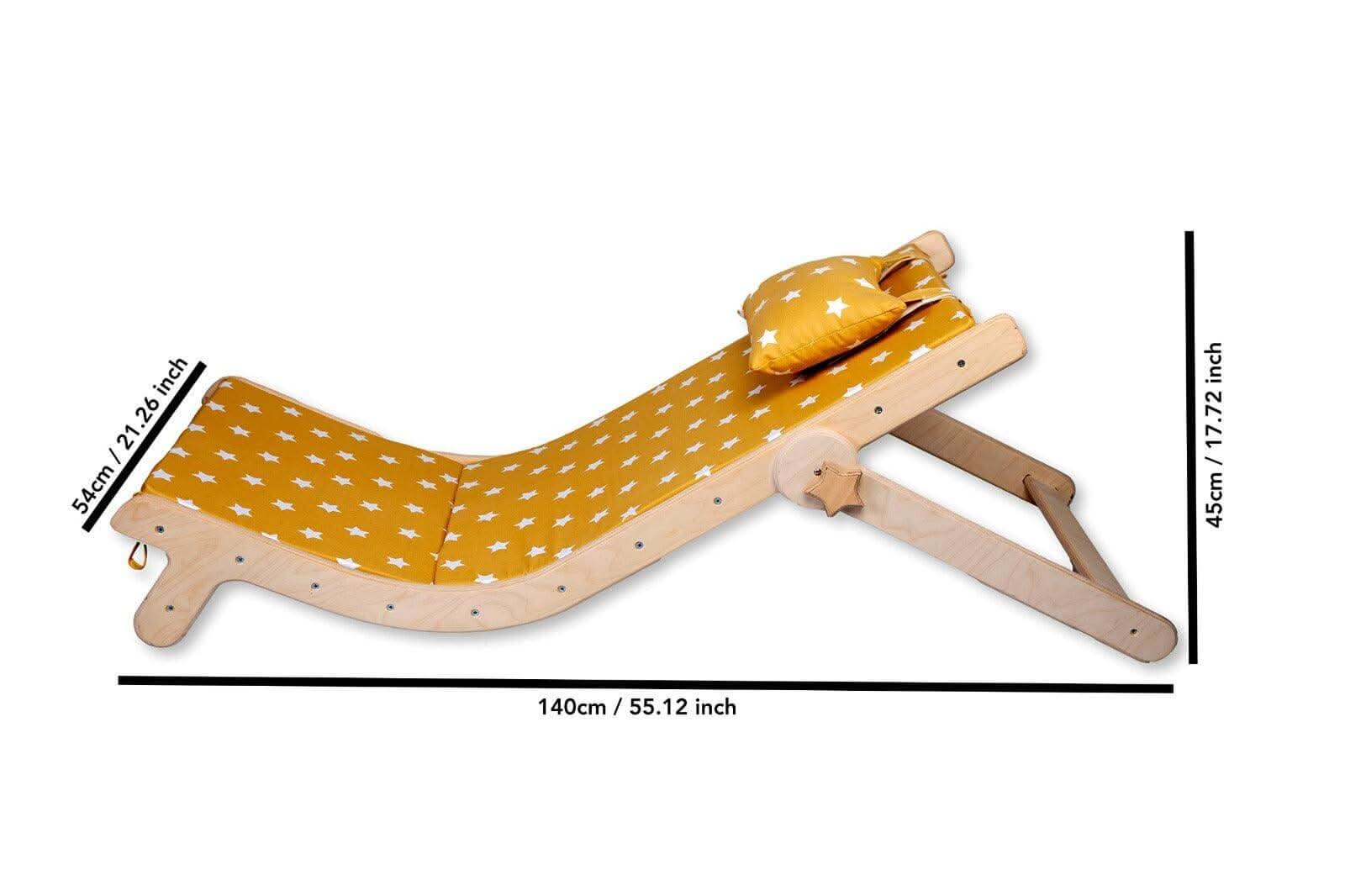 Adjustable Lounge Chair with Comfy Pad for Kids-4
