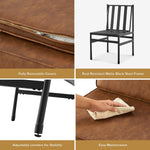 Black Dining Chairs With Removable Cushion Covers French-3